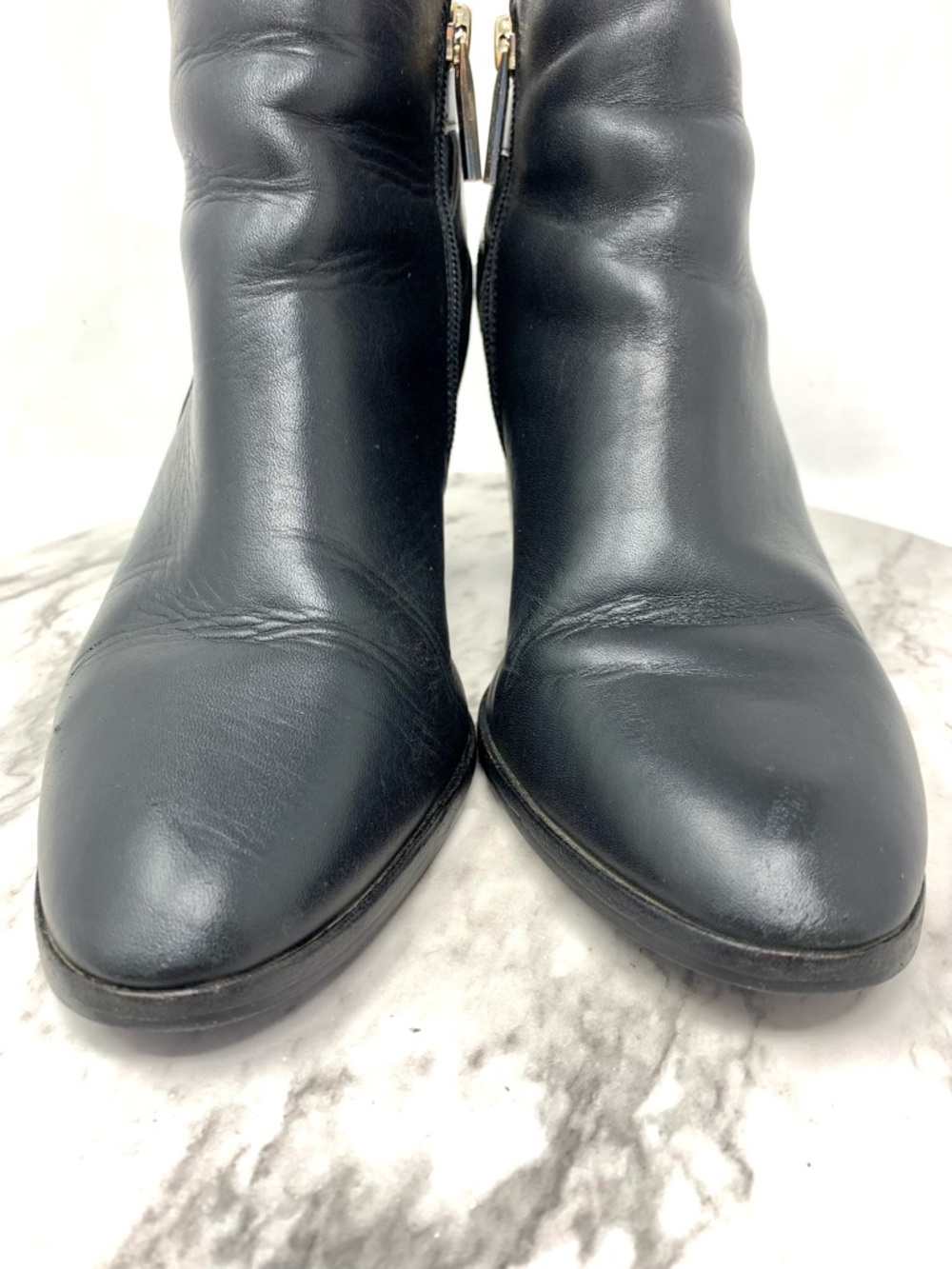 Louise Et Cie Vasca Black Leather & Suede Ankle Boot with Buckle 8 Preppy Chic - Picture 9 of 16